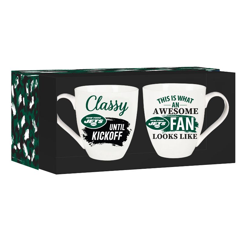 Evergreen New York Jets, Ceramic Cup O'Java 17oz Gift Set, 4 of 7