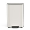 RISOKEYS 13 Gallon Trash Can Metal Foot Pedal Stainless Steel Kitchen Trash Can with Lid, Large Garbage Can for Office, Living Room, Bathroom - 4 of 4