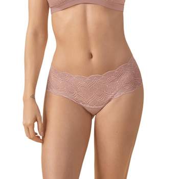 Leonisa Lace Side Seamless Thong Panty - Purple S : Target