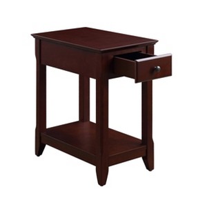 13" Bertie Accent Table Espresso Finish - Acme Furniture: Transitional Style, Open Storage, Wood Composite - 1 of 4