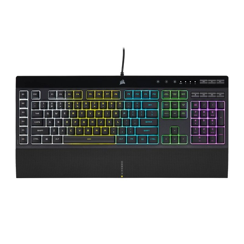 Corsair K55 RGB Pro Gaming Keyboard for PC, 1 of 5