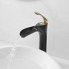 BWE Waterfall Single Hole Single Handle Bathroom Vessel Sink Faucet With Drain Assembly - 3 of 4