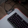 Insten RGB Mouse Pad Gaming XXL Extended, LED Soft Cloth with 1 USB Port Mat, Ergonomic Anti-Slip Rubber Base, White 31.5 x 12 x 0.16 in - 2 of 4