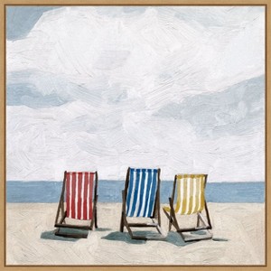 Amanti Art Beach Trip II by Emma Scarvey Canvas Wall Art Print Framed 22 x 22-in. - 1 of 4