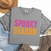 Spooky Season Bright Distressed - Women's Garment Dyed Graphic T-Shirt - 2 of 4
