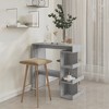 vidaXL Bar Table with Storage Rack Gray Sonoma 39.4 in.x19.7 in.x40 in. - 3 of 4