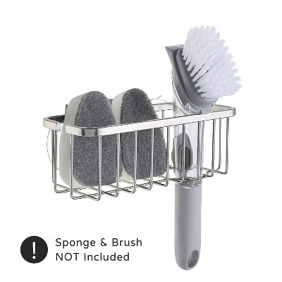 Brushed Stainless Steel Suction Kitchen Sink Holder
