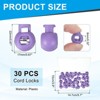 Unique Bargains Plastic Adjustable Draw String Clip Ends Spring-Loaded Buckle Round Cord Locks 30 Pcs - 2 of 3
