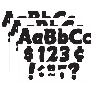 Teacher Created Resources® Black Funtastic 4" Letters Combo Pack, 208 Per Pack, 3 Packs - 1 of 2