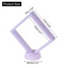 Unique Bargains Transparent PE Material Modern Elegant Floating Frame Display Holder Stand 4 Pcs - 2 of 4