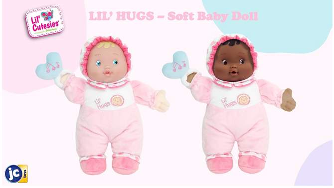 JC Toys Lil&#39; Hugs Your First Baby Doll - Blue Eyes, 2 of 7, play video
