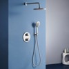 CASAINC 9" Thermostatic Round Rain Shower Head with Handheld Spray - 3 of 3