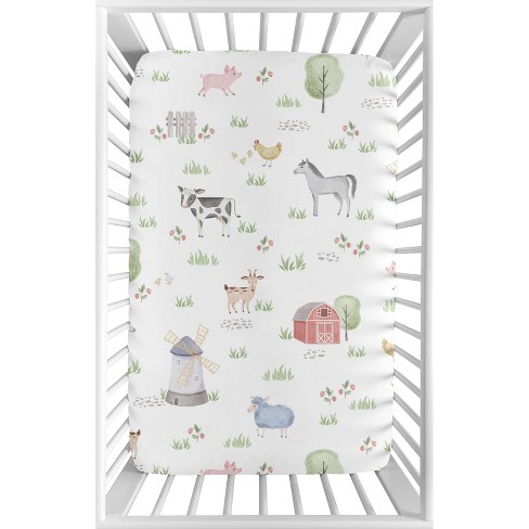 Farm animal crib outlet sheets