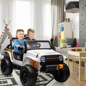 24V Ride-On Truck Car for Kids with Parent Remote Control – 3 Speeds, 4-Wheel Suspension, LED Lights, Music/MP3 Player & Safety Belt - 1 of 4