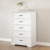 Whizmax 5 Drawers Dresser for Bedroom,Chest of Drawers,Storage Dresser for Bedroom,Living Room,Kids Room(White) - 3 of 4