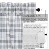 Blue Plaid Panel Set of 2 84x40 VHC Brands - 4 of 4
