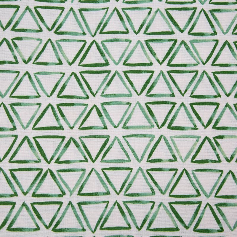 Painted Triangles Verte Lumbar Throw Pillow - Pillow Perfect, 6 of 7