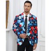 Men's Casual Blazer Sport Coat Slim Fit One Button Suit Lightweight Sport Jacket - 2 of 4