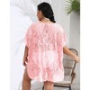 Women's Swimsuit Beach Cover Up Lace Bikini Beachwear Plus Size Beach Bikini See Through Swimwear - 4 of 4
