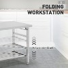 48 InchStainless Steel Folding Work Table,  Heavy Duty Prep Table with Adjustable Undershelf for Restaurant, Kitchen, Food Service, Hotel - 4 of 4