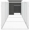 vidaXL Chicken Cage Anthracite Galvanized steel 78.7 x 35.8 x 39.4 in - 157.5" x 35.8" x 39.4" Anthracite - 4 of 4