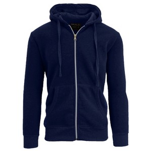 Galaxy By Harvic Boy's Slim Fit Fleece Lined Zip Up Hoodie - 1 of 4