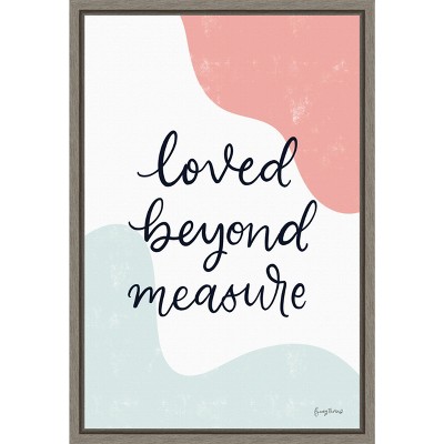 Amanti Art Blush Nursery II by Becky Thorns Canvas Wall Art Print Framed 16 x 23-in.