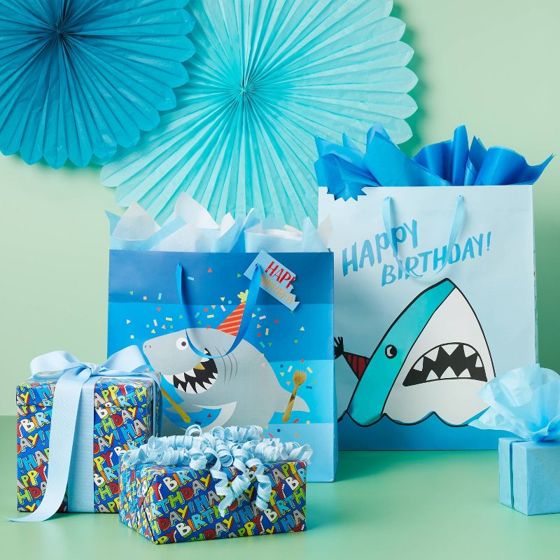 XLarge Shark Birthday Gift Bag - Spritz&#8482;, 2 of 7