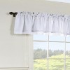 Thermavoile by Commonwealth Rhapsody Lined Rod Pocket Valance Flat Window Dressing - 54x15", White - image 2 of 3