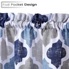 Geometric Quatrefoil Swag Valance Curtains for Windows Cotton Blend Fabric, 56" W x 36" L - 3 of 4