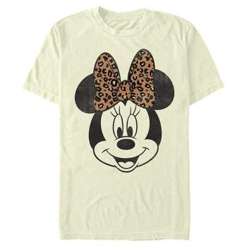 Men's Mickey & Friends Mickey & Minnie Mouse Cheetah Print Bow T-Shirt
