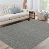 Modern Abstract Washable Area Rug – Non-Slip, Low Pile, No-Shedding Carpet for Living Room & Bedroom - 2 of 4