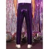 INSPIRE CHIC Men's Party Disco Shiny Sparkly Straight Leg Sequins Pants - 3 of 4