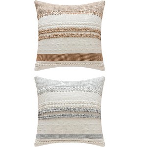 REGALWOVEN 2 Pcs Striped Decorative Throw Pillow Covers for Couch Bed Sofa Home Decor - 1 of 4