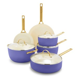 GreenPan Reserve 10pc Hard Anodized Healthy Ceramic Nonstick Cookware Set - 1 of 4
