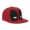Adult Deadpool's Mask Flatbill Snapback Hat with Underbill Artwork - 3 of 4