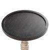 JIONJOY Classic Pedestal Side Table - Rustic Tray Top End Table for Living Room, Bedroom or Entryway - 4 of 4
