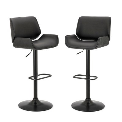 Adjustable black 2025 bar stools