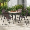 Tangkula 4 pcs Patio Folding Chairs Portable Outdoor Dining Chairs w/ PP Seat & Back - 2 of 4