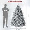 4.5ft/6ft/7.5ft/9ft Artificial Christmas Tree, Full Xmas Tree with  Foldable Base, Metal Hinges & Sturdy Metal Stand for Holiday Decor - 3 of 4
