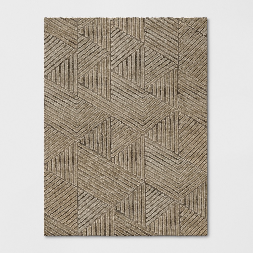 9'X12' Tufted Geometric Oval Area Rug Beige - Project 62 was $629.99 now $314.99 (50.0% off)