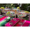 Dos Sueños Mexican Hand Blown Glassware Combo Set - Confetti Rock Design Pitcher and Margarita Glasses - 2 of 4