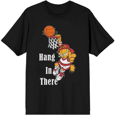 Garfield Hang In There Men’s Black Crew Neck Short Sleeve T-shirt - image 1 of 3