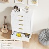Acekool Dresser, Fluted Panel & Golden Handles, Large Capacity Organizer for Bedroom, Black/White/Natural/Green - 4 of 4