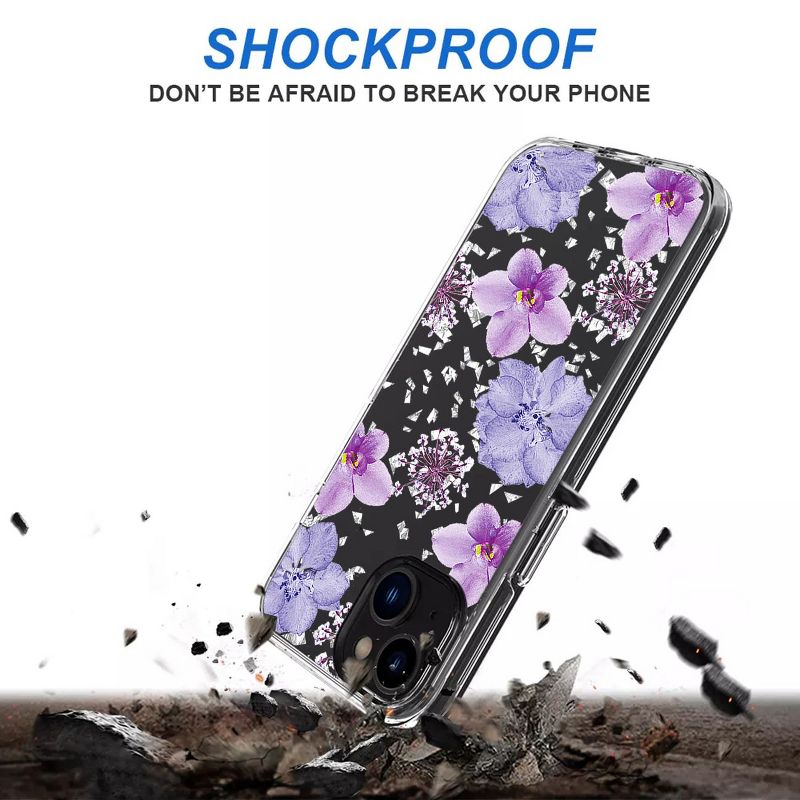 Reiko Pressed dried flower Design Phone case For iPhone 14 /13, 4 of 5