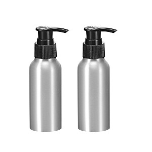 Unique Bargains Aluminum Rustproof Portable Refillable Bathroom Soap Dispensers 2 Pcs - 1 of 4