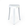 HomeRoots 18"  White Aluminum And Heavy Duty Plastic Corner Shower Bench - 4 of 4
