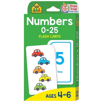 School Zone Publishing Numbers 0-25 Flash Cards