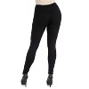 24seven Comfort Apparel Womens Stretch Ankle Length Leggings - 2 of 3