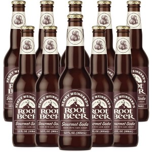 Henry Weinhard's Root Beer 10 Pack | 12oz Glass Bottles | Classic American Flavor | Premium Craft Soda - 1 of 1